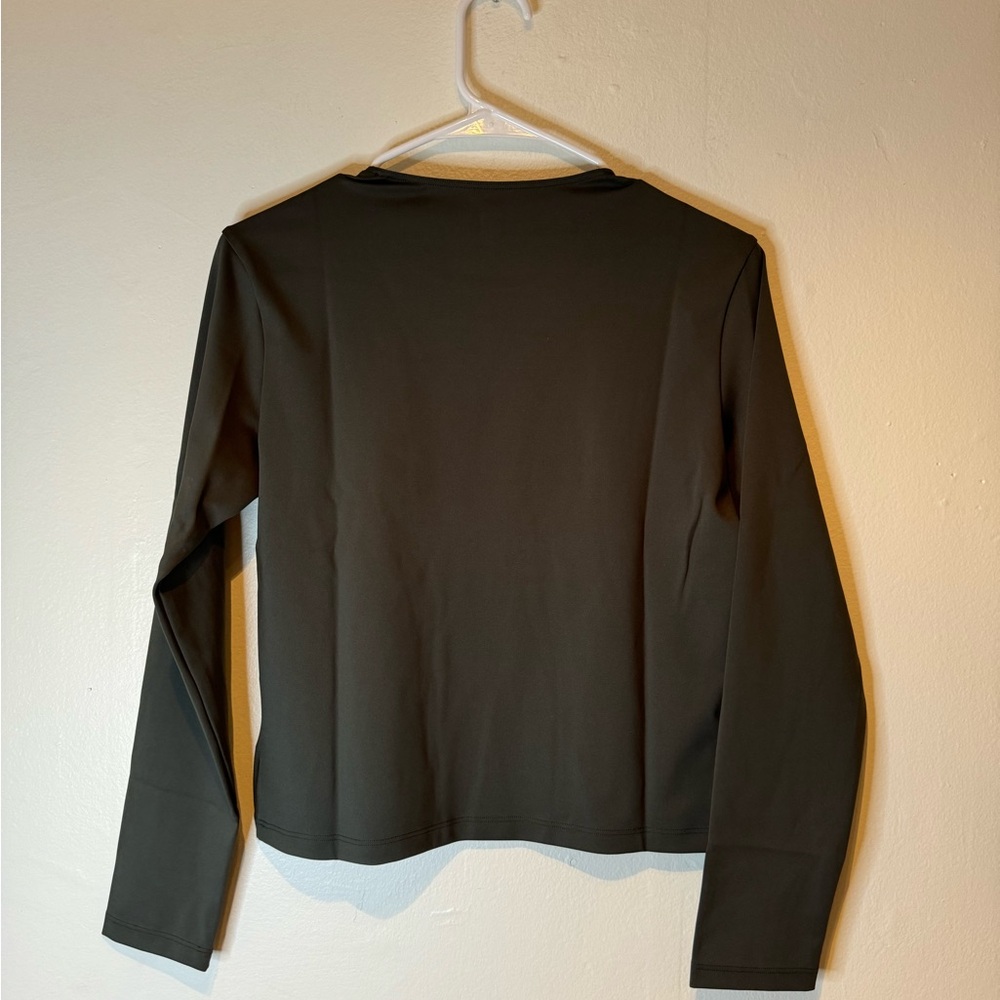 YZY Yeezy Gap 75 LS Crewneck Green Size L NEW Kanye Womens - Picture 4 of 7